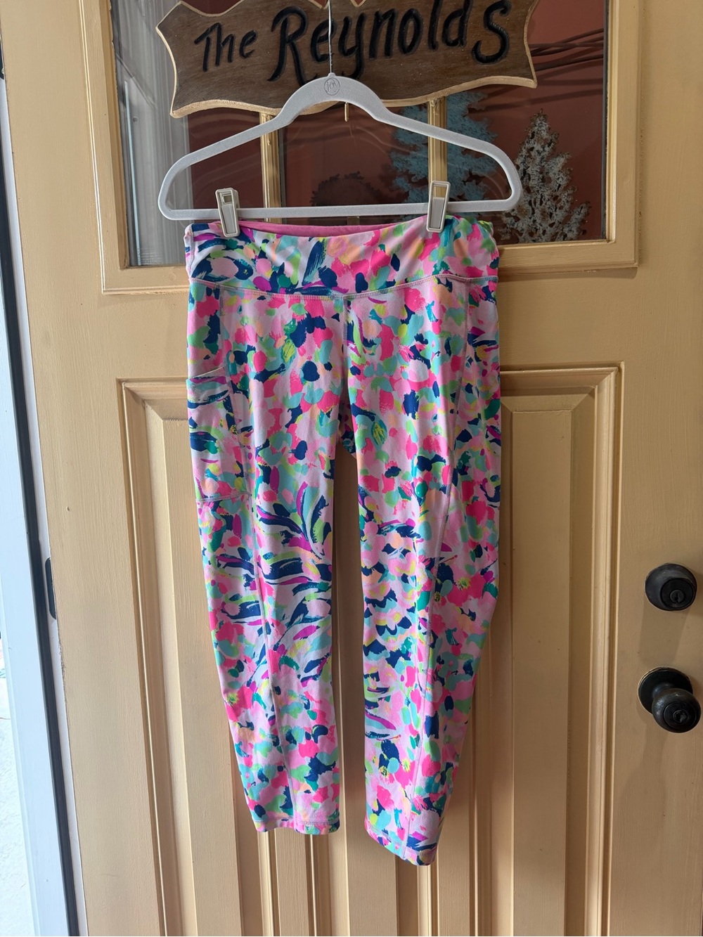 Luxletic Weekender Midi Leggings - Piña Colada Club